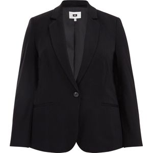 WE Fashion Curve - Blazer - Zwart - Viscosemix - Reverskraag