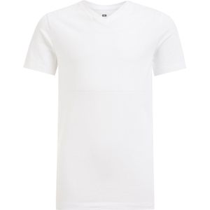 WE Fashion Jongens basic T-shirt met V-hals