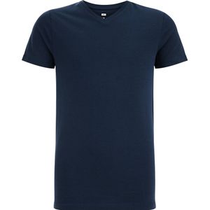 WE Fashion Jongens basic T-shirt met V-hals
