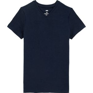 WE Fashion Jongens basic T-shirt met V-hals
