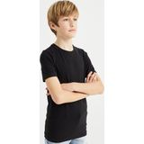 WE Fashion Jongens basic T-shirt met ronde hals