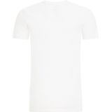WE Fashion Jongens basic T-shirt met V-hals 2-pack