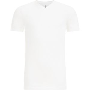 WE Fashion Jongens basic T-shirt met V-hals 2-pack