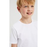 WE Fashion Jongens basic T-shirt met ronde hals 2-pack