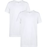 WE Fashion Jongens basic T-shirt met ronde hals 2-pack