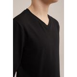 WE Fashion Jongens basic T-shirt met V-hals