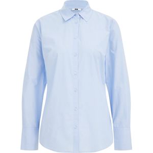 Overhemdblouse - Katoen - Regular Fit - Lange Mouwen - Klassieke Kraag