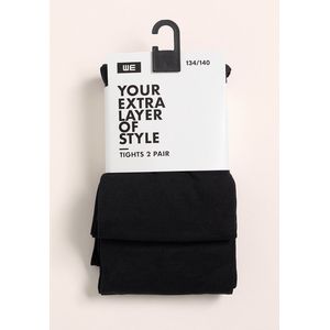 WE Fashion - Panty - Zwart - Set van 2 - 50 denier