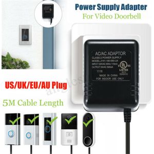 US EU UK Plug Ring Video Deurbel Adapter Voeding Batterij Oplader Batterij Adapter