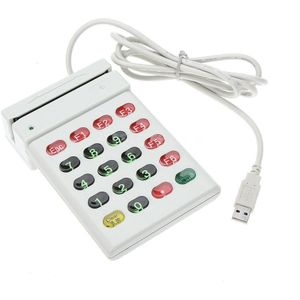 Usb Universal Magnetic Card Barcode Reader Streep Bidirectionele Track 2 Met Nummer Toetsenbord Usb