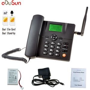 Dual Sim Card Stand-Door Gsm Vaste Draadloze Telefoon Opname Fm Radio MP3 Tnc Antenne In Russisch Engels Frans arabisch Italiaans