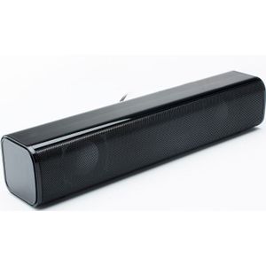 Desktop Strip Soundbar Luidspreker Met 3.5 Mm Stereo Volumeregeling En Usb Powered Voor Pc Laptop Mobiele Telefoon Tablet MP3