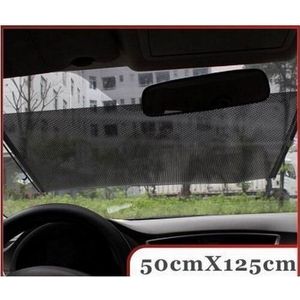 Auto Zonnescherm Zwart, Zilver, Automatische Intrekbare Side Window Auto Gordijn Zonwering Gordijn Automatische Jaloezieën