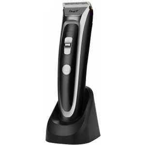Professionele Haar Snijmachine Krachtige Tondeuse Titanium Keramische Blade Trimmer Scheerapparaat Met Led Display 0