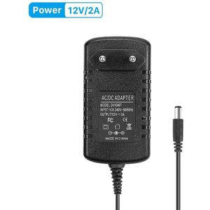 Anbiux Dc 12 V 2A Voeding DC12V Adapter 2A Transformator Ac 110V 220V 240V Naar Dc 12 Volt Converter Voor Cctv Camera Us/Eu Plug