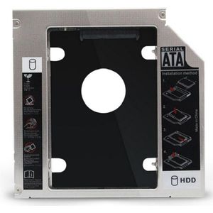 9.5mm Aluminium SATA3 Laptop CD-ROM Drive Harde Schijf Beugel SSD Caddy Tray