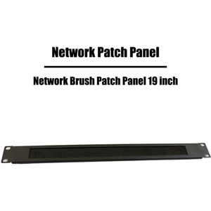 Netwerk Borstel Patch Panel Rack Gemonteerd 19 Inch 1U Hoogte Metalen Staal Netwerken Ethernet