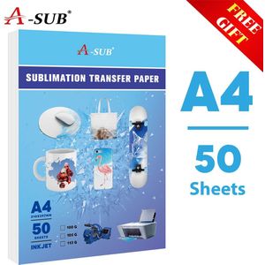 Sublimatie Warmte-overdracht Papier A4 113G 50 Sheetsfor Voor Elke Inkjetprinter Met Sublimatie Inkt