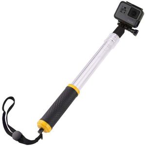 Waterdichte Selfie Stick Voor Gopro Uitschuifbare Transparante Floaty Pole Voor Gopro Hero Camera 'S, 14-24 Inch Waterdichte Telescopische