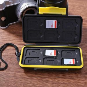 Draagbare Geel Geheugenkaart Case Alle in Een Anti-Shock 12SD + 12TF Capaciteit Opslag Houder Doos Gevallen voor SD/SDHC/SDXC/Micro SD