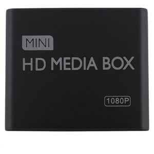 Mini Media Player 1080P Mini Hdd Media Box Tv Box Video Multimedia Speler Full Hd Met Sd Mmc-kaart reader Eu Plug