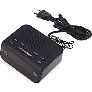 Modern Wekker Fm Radio Met Dual Alarm Buzzer Snooze Slaapfunctie Compacte Digitale Rode Led Time Display Klokken-Eu P