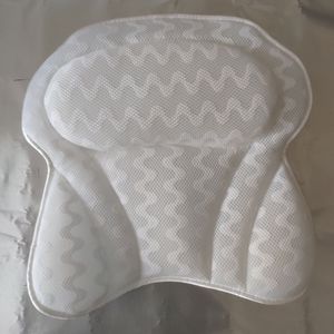 Ademend 3D Netto Patroon Vlinder Vorm Spa Bad Kussen Wasbaar Unieke Bad Kussen Voor Thuis Tub Badkamer Accessoires