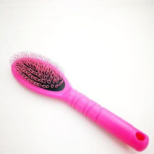 Roze Loop Borstel Kam Voor Haarverlenging 1Pc Massage Anti-Statische Zwarte Professionele Hairstyling Kammen Voor Kapsalon