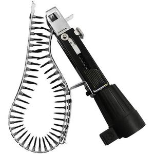 Automatische Ketting Schiethamer Elektrische Boor Ketting Nagelpistool Schroevendraaier Ketting met Schroef Nagelpistool Hoofd Houtbewerking Tool Met 50 Schroeven