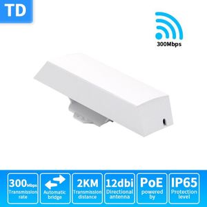 Td TDO2 2Km 5Ghz 11n 300Mbps Outdoor Point-To-Point Wifi Bridge Met Dc & poe Voeding 6000kv Outdoor Cpe