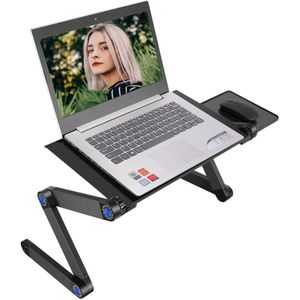Aluminium Verstelbare Laptop Stand Zitten Staande Bureau Voor Bed Voor Macbook Pro Mac Boek Notebook Computer Draagbare Houder Suporte
