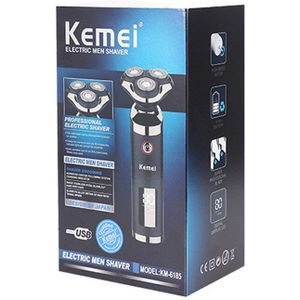 Kemei Mannen Razor 3 Blades Elektrisch Scheerapparaat Lcd Baard Trimmer Clipper Waterdichte Snijder Scheren Machine