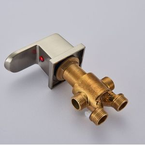 Suguword ORB/Nikkel/Golden/Chrome Warm en Koud Controle Messing Omstelling Bad Kraan Schakelaar Klep Sink Mixer tap Accessoire