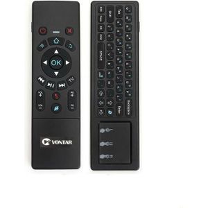 T6 Plus Voice Afstandsbediening 2.4G Draadloze Fly Air Mouse mini toetsenbord Engels Russisch 7 Kleuren Backlight voor TV doos T9 X96 MAX