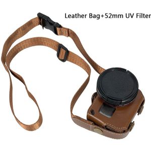 Leather Case Beschermende cover VOOR Go Pro Hero7 6 5 52 MM UV Filter Lens cap BAG voor GoPro Hero 7 6 5 actie Camera Accessoires