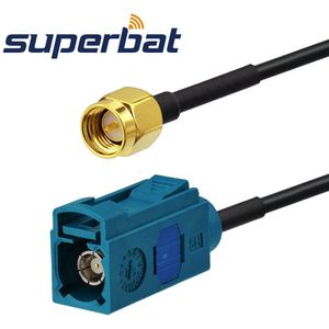 Superbat Dab/Dab + Am Fm Autoradio Antenne Fakra Jack Naar Sma Plug Adapter Kabel Voor Alpine Dab