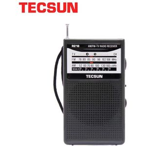 Tecsun R-218 Am/Fm/Tv Radio Sound Pocket Ontvanger Met Ingebouwde Luidspreker Draagbare Radio Fm: 76.0-108.0Mhz Internet Radio