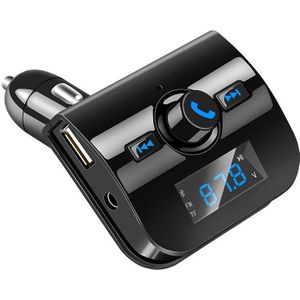 3.5 Mm Car Handsfree Draadloze Bluetooth Kit Fm-zender 180 Draaibaar Lcd Car MP3 Speler Usb Charger Modulator Auto Accessoires