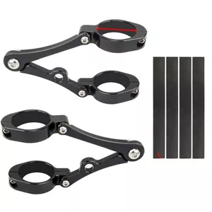 Aqxreight Motor Koplamp Beugel – 35-43mm Vorkklem – Zwart – Voor Chopper & Cafe Racer