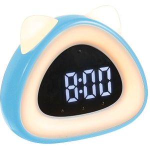 Led Digitale Klok Tafel Cock Wake-Up Lamp Digitale Wekker Bureau Elektronische Nachtkastje Klok Met Thermometer Geluid-gecontroleerde