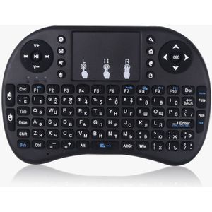 Usb 2.4Ghz Wireless Verlicht I8 Toetsenbord Toetsenbord Engels Russisch Taal Touchpad Handheld Afstandsbediening Android Tv Box