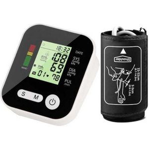 Home Gezondheidszorg Automatische Digitale Lcd Bovenarm Bloeddrukmeter Heart Beat Manchet Monitor Machine Tonometer Voor Meten