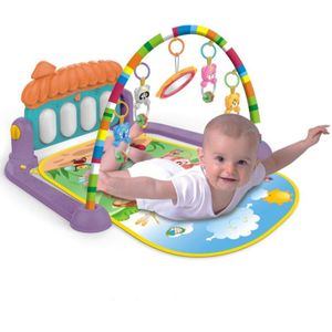 Baby Gym Piano Muziek Fitness Rack Interactief Speelgoed 6-in-1 Kicking Spelen Tummy Time Activity Center Pasgeboren kruipen Speelmat