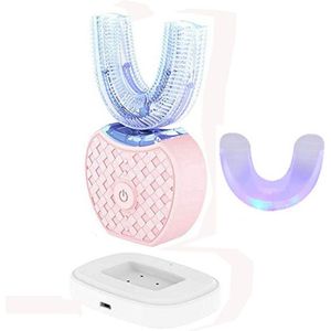 360 Graden Automatische Elektrische Tandenborstel Oplaadbare Sonic Tandheelkundige Tandenborstel Usb Siliconen Opzetborstels Oral Care Smart U Type