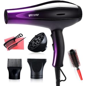 3200W Haardroger Krachtige Elektrische Haar Droogmachine Blauw Paars Anion Niet Kwetsen Blower Professionele Styling Tools 42D