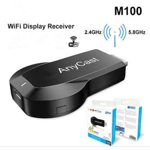 Anycast M100 2.4G/5G 4K Miracast Elke Cast Draadloze Dlna Airplay Hdmi Tv Stick Wifi Display dongle Ontvanger Voor Ios Android Pc