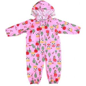 ! Cartoon Regenjas Kids Kinderen Jumpsuit Regenkleding Jongen Meisje Hooded Regenhoes Waterdichte Gear Baby Mantel Dieren Poncho