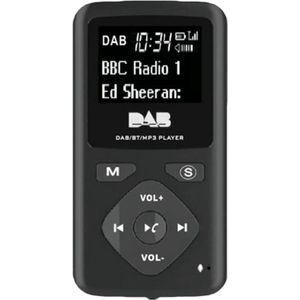 Dab/Dab Digitale Radio Bluetooth 4.0 Persoonlijke Pocket Fm Mini Draagbare Radio Oortelefoon MP3 Micro-Usb Voor Thuis