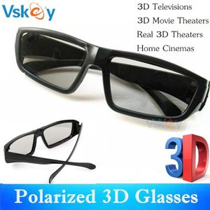Vskey 2 Stuks Gepolariseerde Passieve 3D Bril Voor Bioscopen Reald Cinema Systeem 3D Televisies Tv Home Theaters Systeem