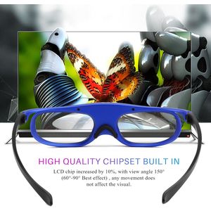 Active Shutter 3D Bril Voor Xgimi Optoma Acer Viewsonic Home Theater Projector 3D Tv Universele Batterij Dlp Actieve Sluitertijd